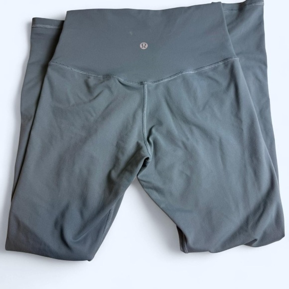 Lululemon Pants - lululemon greenish grey Leggings runs small/medium